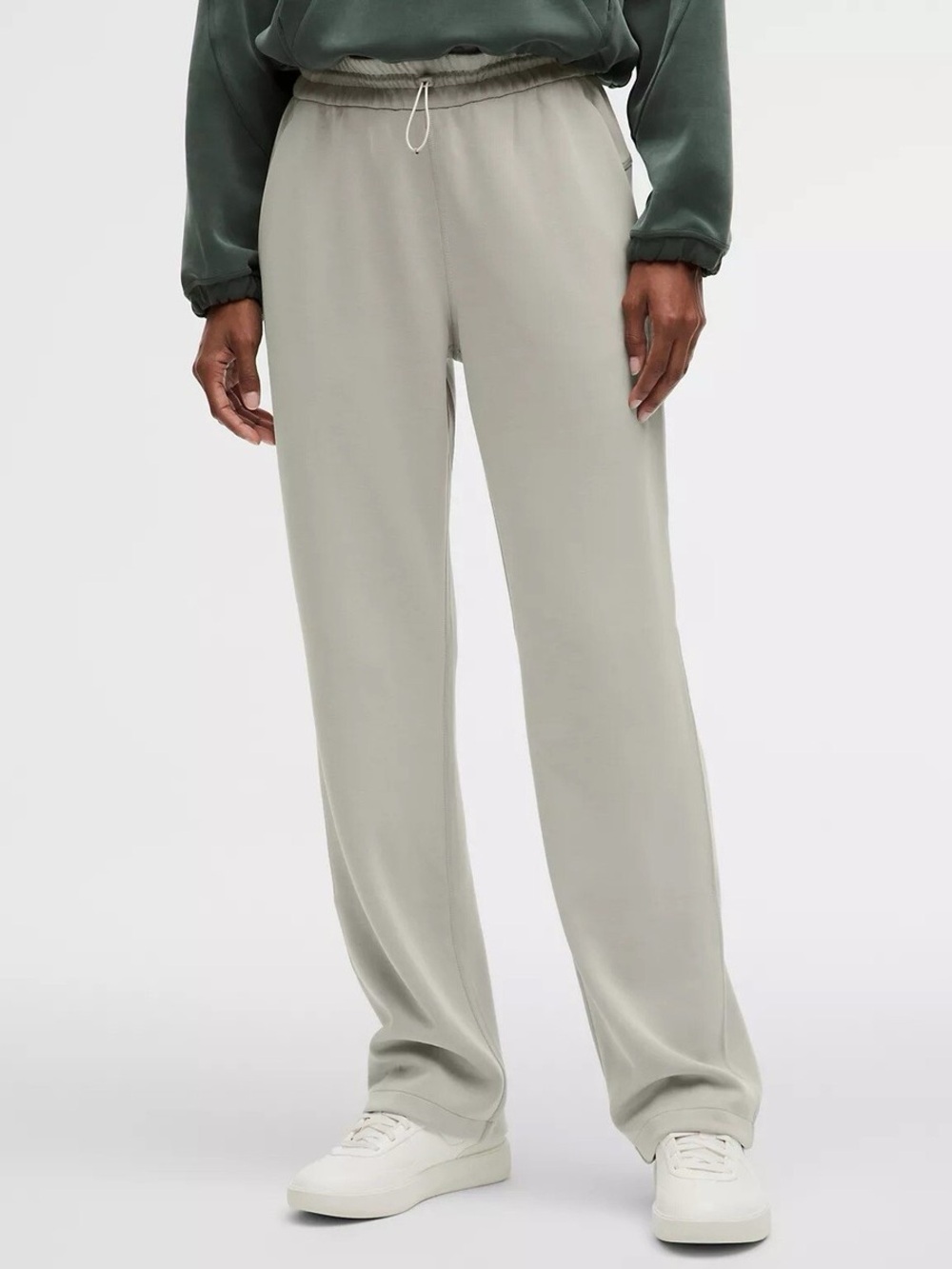 lululemon athletica high-rise softstream pants in jade green